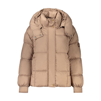 Pepe Jeans Brown Polyester Women's Jacket