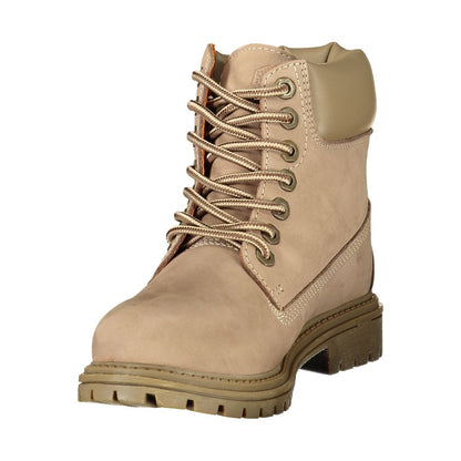 Lumberjack Beige Leather Women's Boot