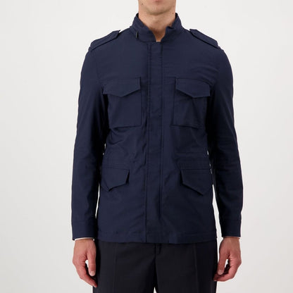 Autore Navy Blue Cotton Jacket