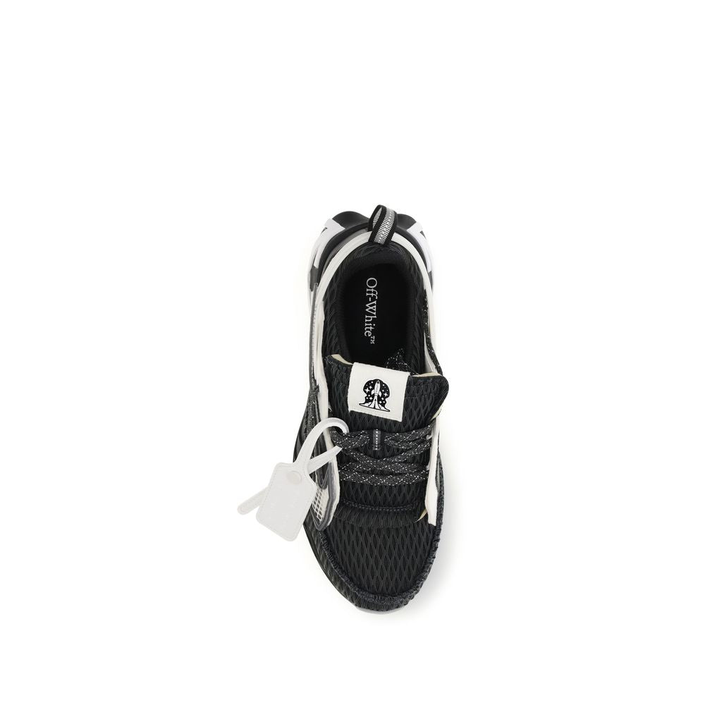 Athletic Sneakers by Off-White for men in polyester & rubber black, white & signature presents a sleek silhouette, perfectly capturing the athletic style essence of Men's Athletic Polyester & Rubber Sneakers with its sleek design and premium finish.