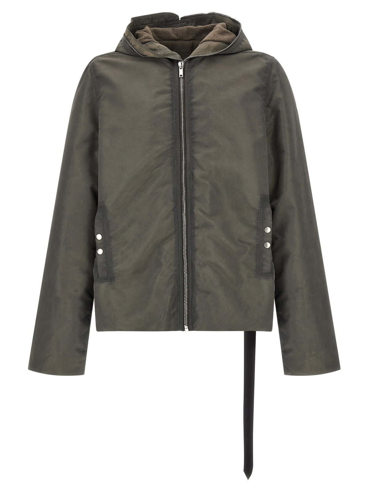 DRKSHDW Gray Nylon Full-Length Jacket