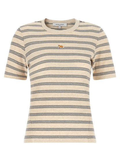Maison Kitsuné Beige Organic Cotton T-Shirt
