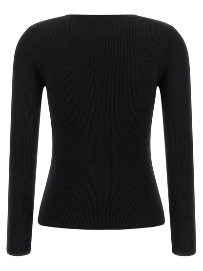 P.A.R.O.S.H. Black Wool Cardigan