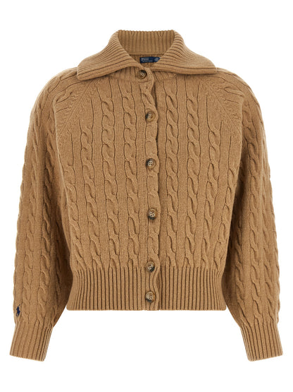 Polo Ralph Lauren Brown Wool Cardigan