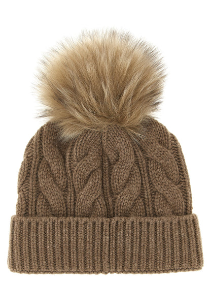 Moncler Grenoble Brown Virgin Wool Beanie