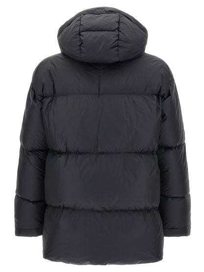LAMINAR Black Polyamide Full-Length Jacket