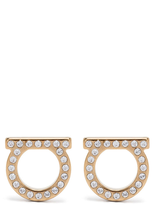Ferragamo Gold Brass Earrings