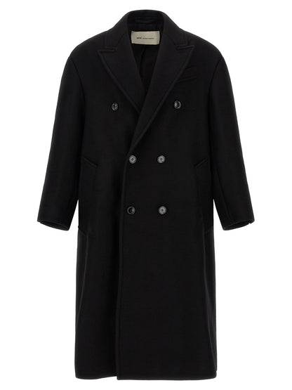 Ami Paris Black Wool Coat