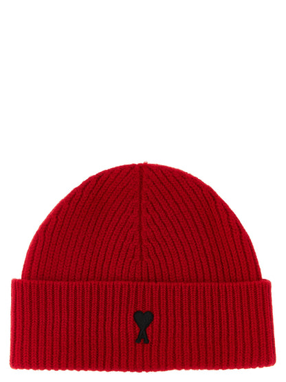 Ami Paris Red Wool Beanie