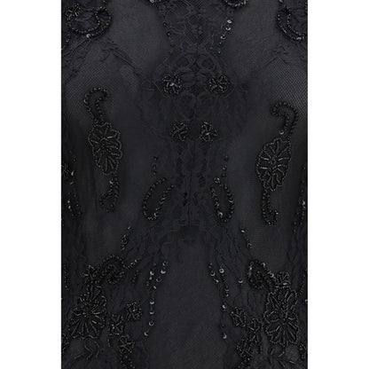 Blumarine Black Polyamide Cocktail Dress