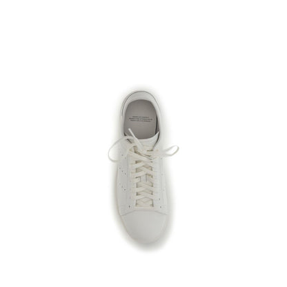 Y-3 White Calf Leather Bos Taurus Athletic Sneakers