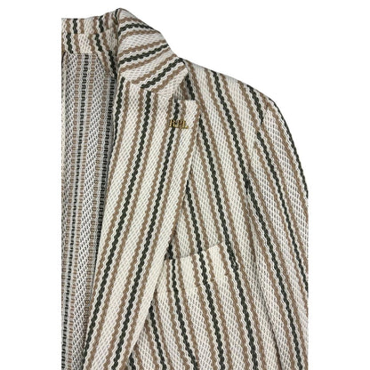Roberto Pepe Luxury Beige Cotton Men Jacket