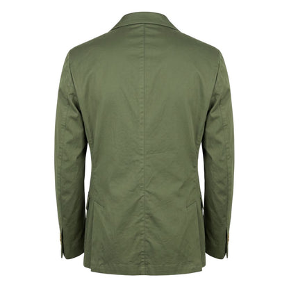 Roberto Pepe Luxury Green Cotton Men Jacket