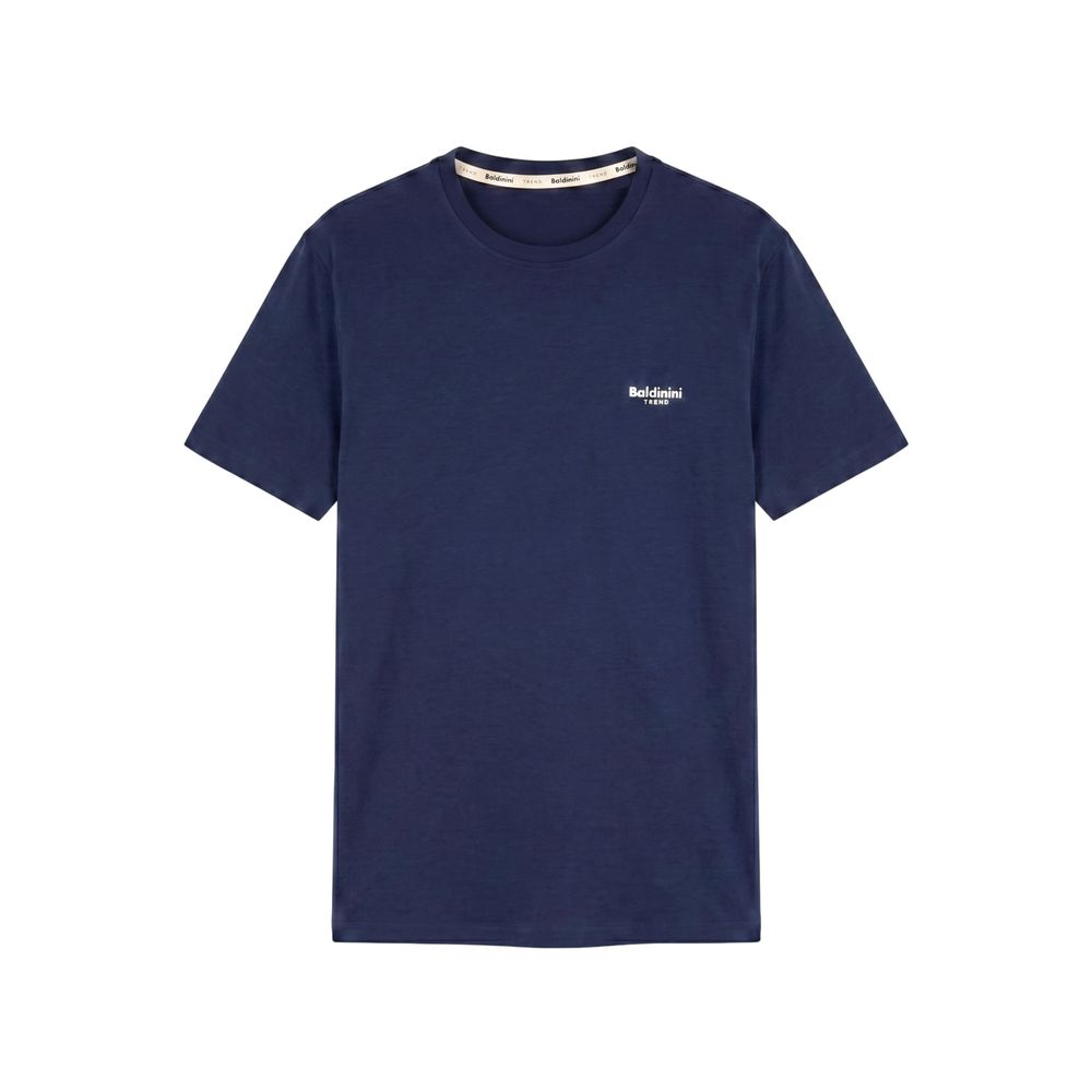 Baldinini Trend Blue Cotton Men T-shirt