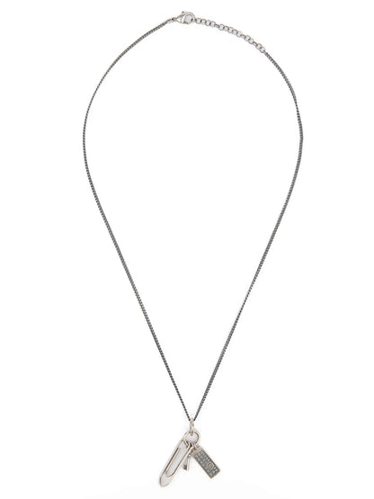 MM6 Maison Margiela Silver Brass Necklace
