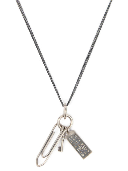 MM6 Maison Margiela Silver Brass Necklace
