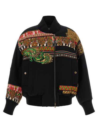 Dries Van Noten Multicolor Wool Bomber