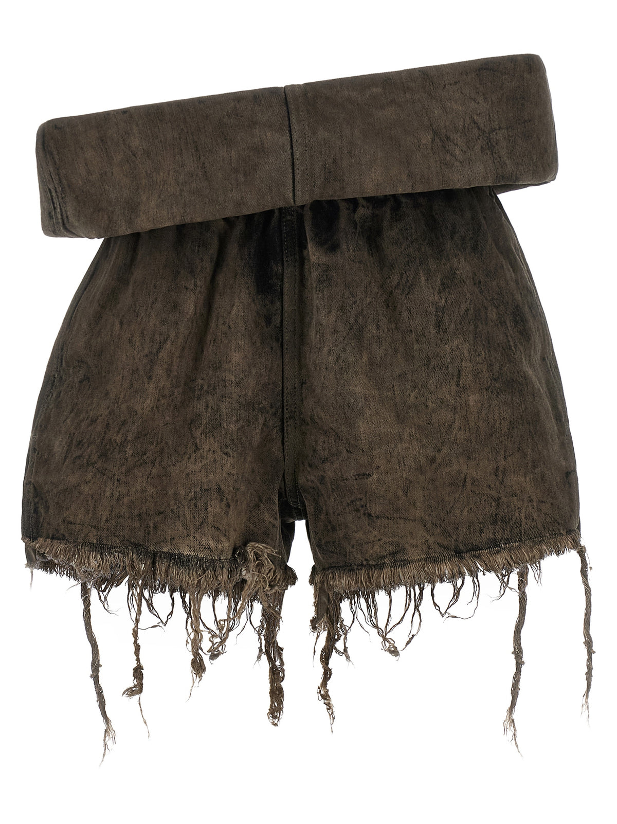 Denim Shorts by Rick Owens for women in denim cotton gray features an magnificent silhouette, showcasing a magnificent with a long short and for a premium, sophisticated aesthetic.