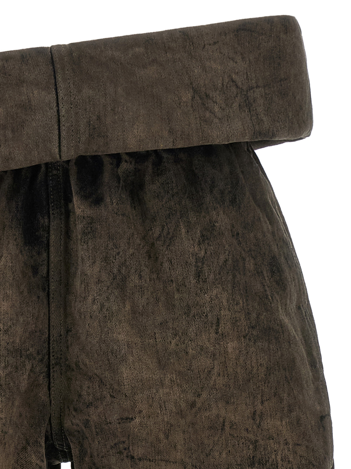 Denim Shorts by Rick Owens for women in denim cotton gray features an stylish with a long short and , showcasing an stylish silhouette for a premium, high-fashion look.
