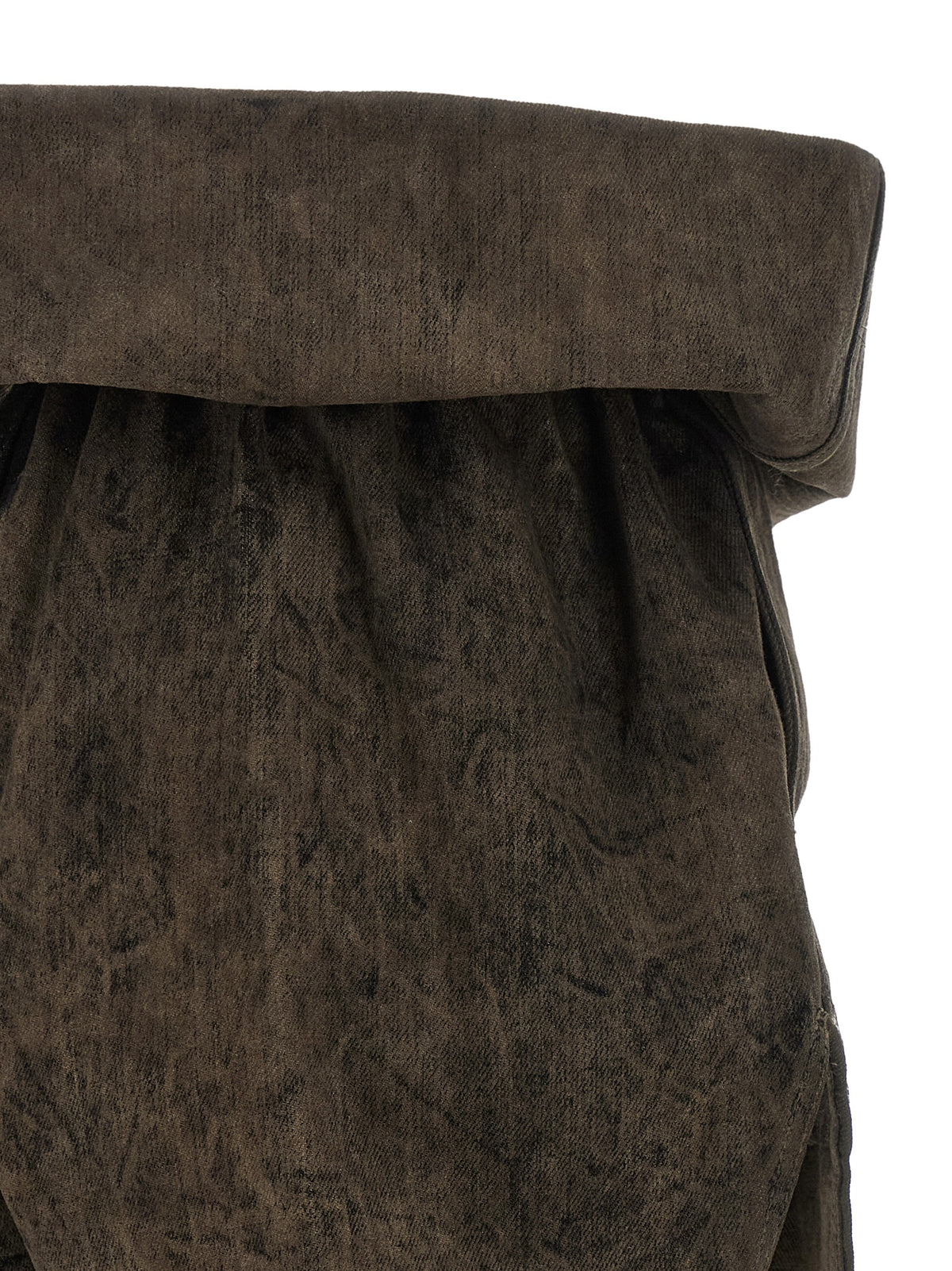Denim Shorts by Rick Owens for women in denim cotton gray presents a contemporary silhouette, featuring a contemporary and long short with a contemporary for a sophisticated summer look.