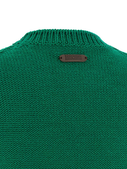 Moschino Bicolor Virgin Wool Cardigan