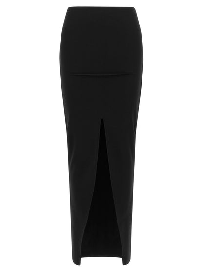 Rick Owens Black Viscose Mini Skirt