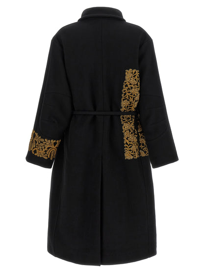 Dries Van Noten Black Wool Coat