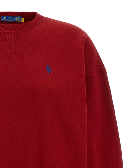 Polo Ralph Lauren Red Cotton Sweatshirt