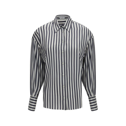 Brunello Cucinelli Multicolor Silk Shirt