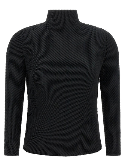Issey Miyake Black Polyester Shirt