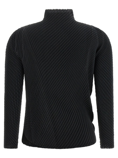 Issey Miyake Black Polyester Shirt