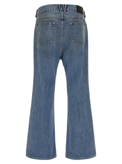 WILLY CHAVARRIA Blue Cotton Flared Jeans