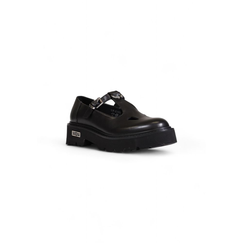 Cult Black Leather Platform Pumps