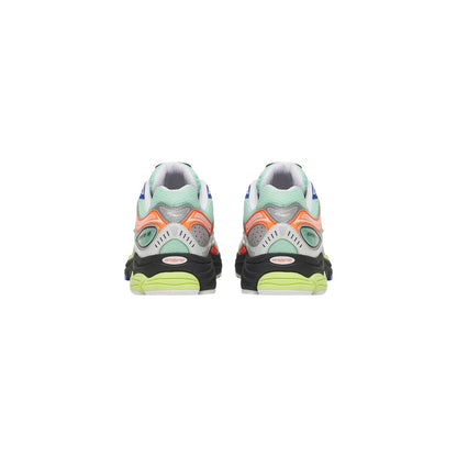 Athletic Sneakers by Saucony for men in synthetic textile & mesh green features an exquisite silhouette, showcasing the premium athletic style of the Men's Athletic Synthetic Textile & Mesh Sneakers with an exquisite finish.