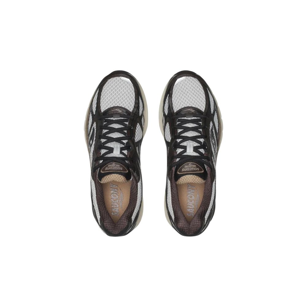 Athletic Sneakers by Saucony for men in synthetic textile & mesh brown features an timeless silhouette from the City Men's Low Top Synthetic Textile & Mesh Athletic Sneakers collection, showcasing a timeless low-top style for a timeless look.