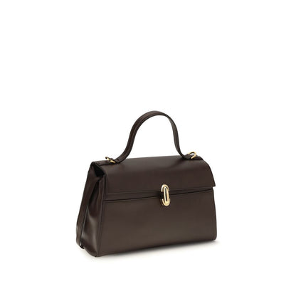 Savette Brown Calf Leather Bos Taurus Shoulder Bag
