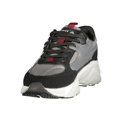 Fila Gray Polyurethane Women Sneaker