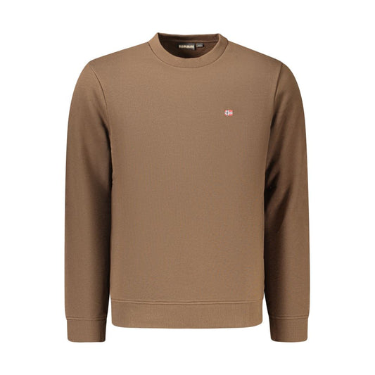 Napapijri Brown Cotton Men's Sweatshirt