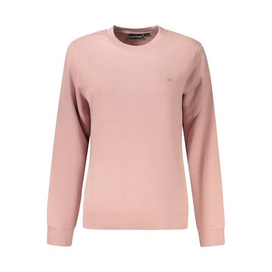 Napapijri Pink Cotton Women's Sweatshirt