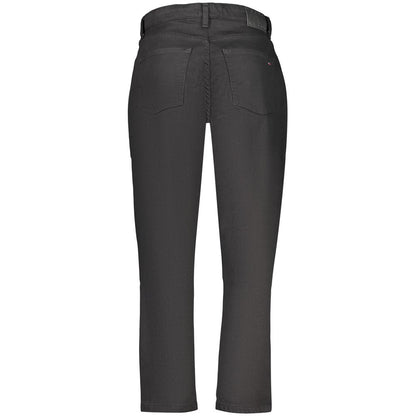 Tommy Hilfiger Black Cotton Mom Jeans