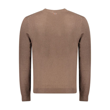 Napapijri Brown Wool Sweatshirt