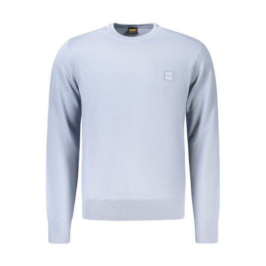 Hugo Boss Blue Cotton Sweatshirt