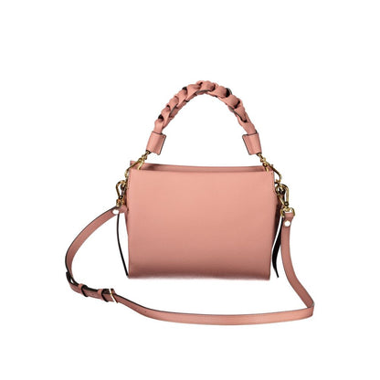 Handbag by Coccinelle for women in leather pink features a contemporary silhouette, showcasing a secure zipper & magnetic, ample external-pockets & internal-pockets, and contemporary shoulder-strap & adjustable-strap for a sophisticated look.