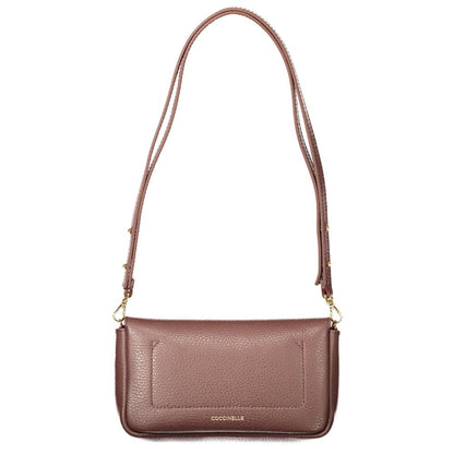Mini Handbag by Coccinelle for women in leather & metallized fiber brown features a contemporary silhouette, showcasing a secure snap, ample cardholder, and contemporary shoulder-strap & adjustable-strap for a sophisticated look.