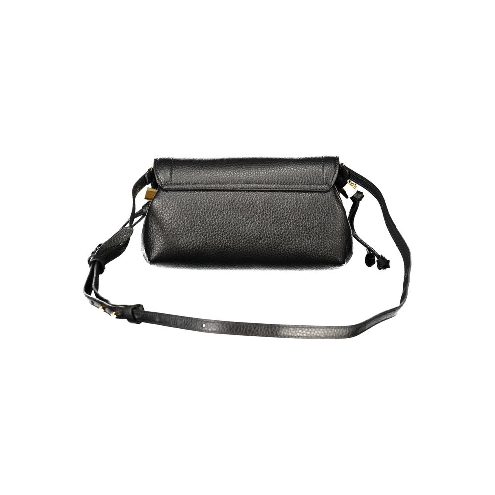 Handbag by Coccinelle for women in leather black presents a ornamental silhouette, showcasing a secure snap, ample document-holder & internal-pockets, and versatile shoulder-strap & adjustable-strap for a ornamental finish.