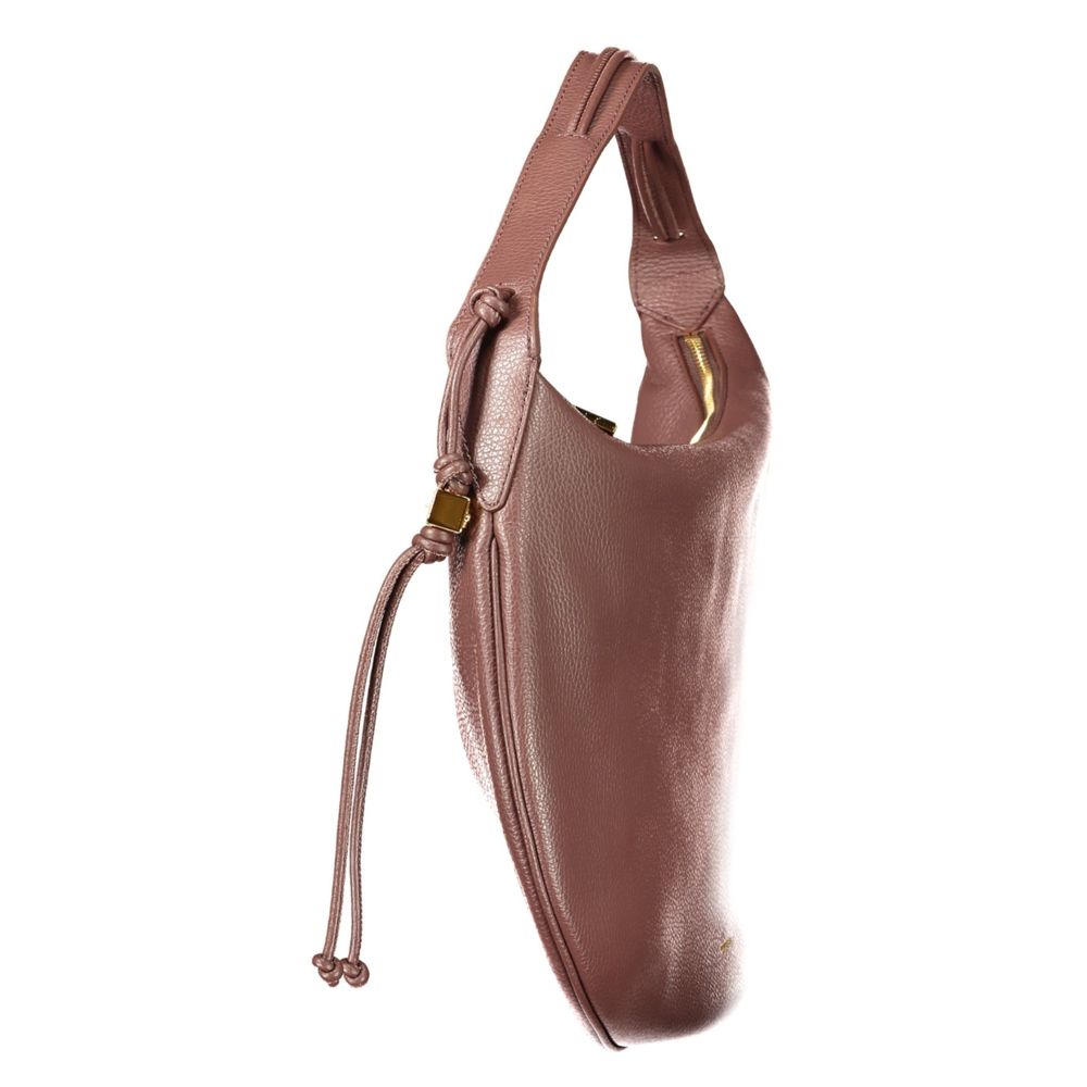 Handbag by Coccinelle for women in leather brown features a refined silhouette, showcasing a secure zipper, organized document-holder & internal-pockets, and versatile handle for a refined finish.