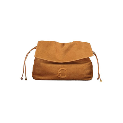 This Handbag by Coccinelle for women in suede leather and brown presents a sculptural silhouette featuring a secure , ample internal-pockets, and versatile shoulder-strap & adjustable-strap for a sculptural finish.