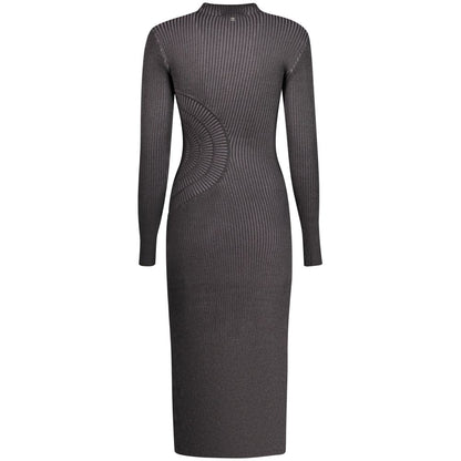 Desigual Black Polyester Casual Dress