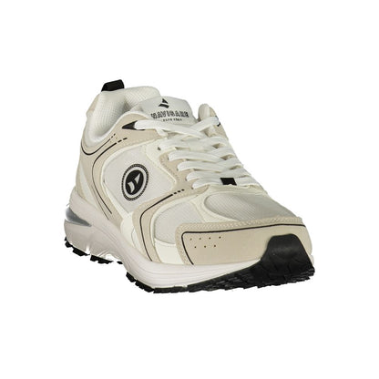Navigare White Polyester Athletic Sneakers