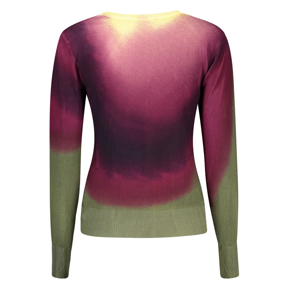 Sweatshirt by Desigual for women in viscose purple & patterned presents a smart casual silhouette, featuring a smart casual and for a sophisticated look.